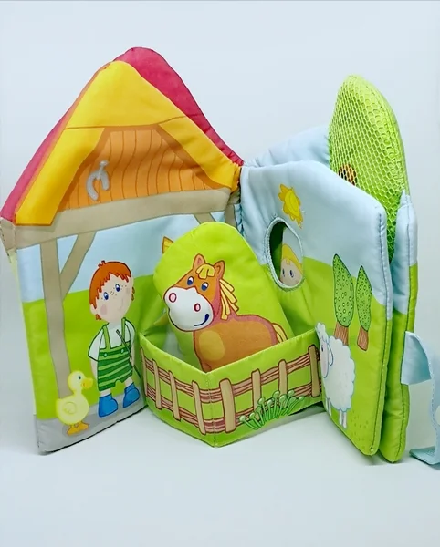 Livre en tissu les amis de la ferme