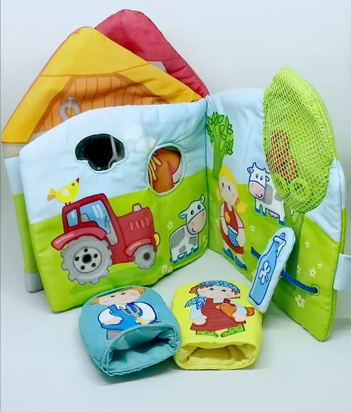 Livre en tissu les amis de la ferme