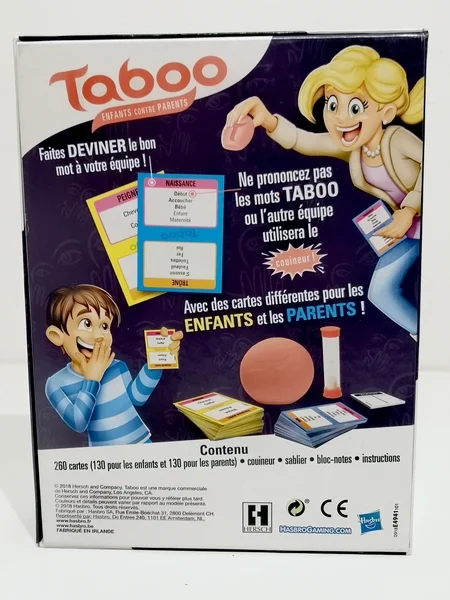 Taboo enfants contre parents Hasbro