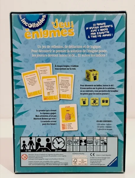 Le jeu des Enigmes des Incollables Ravensburger