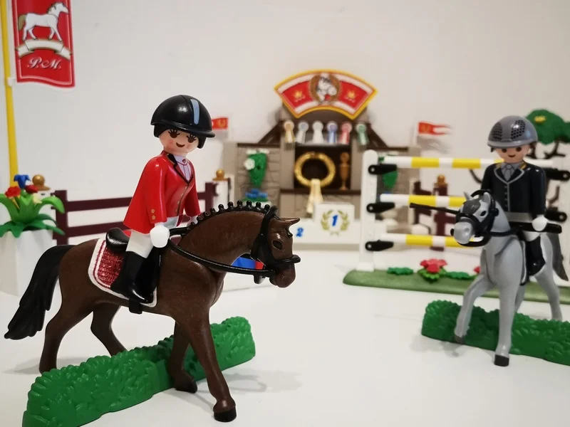 Piste d'obstacles hippiques Playmobil 5224