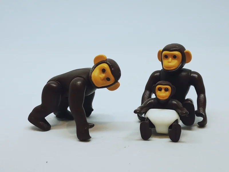Couple de chimpanzés avec bébé Playmobil 6650