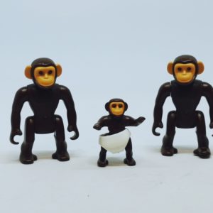 Couple de chimpanzés avec bébé Playmobil 6650