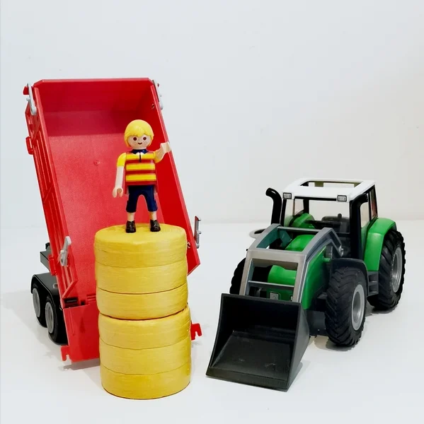 Tracteur avec pelle et remorque Playmobil 6130