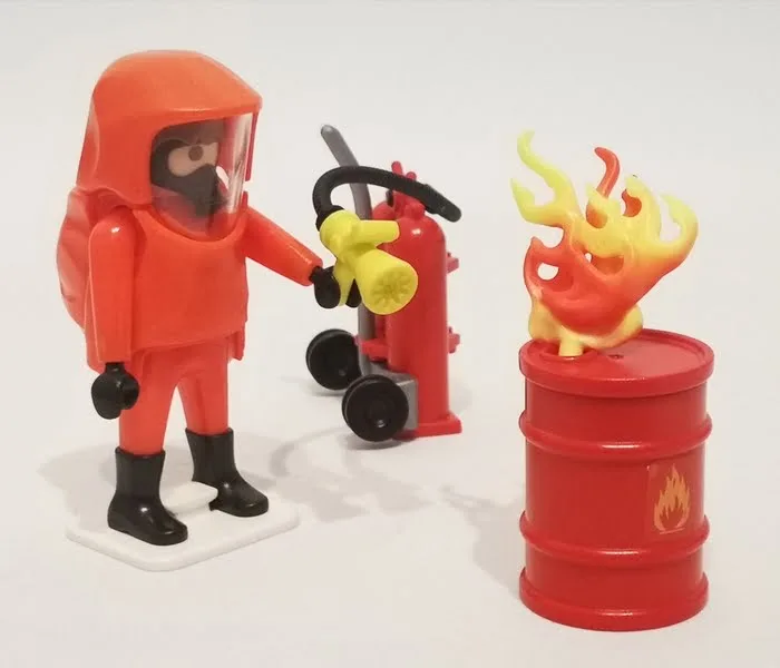 Pompier avec combinaison de feu Playmobil 5367