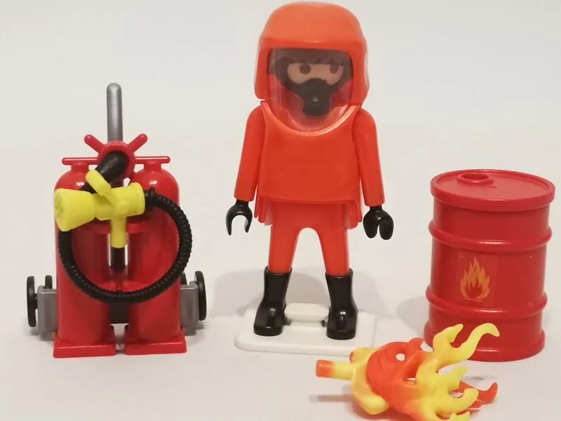 Pompier avec combinaison de feu Playmobil 5367