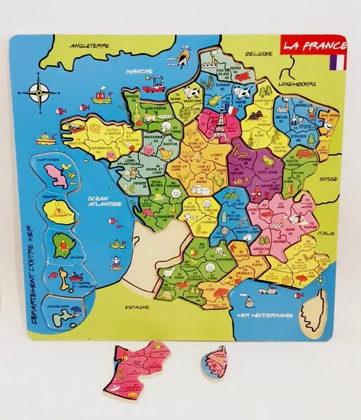 Puzzle bois la France