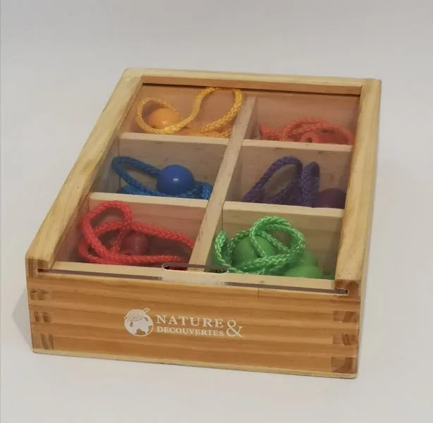 Boîte de perles en bois Nature et Découvertes