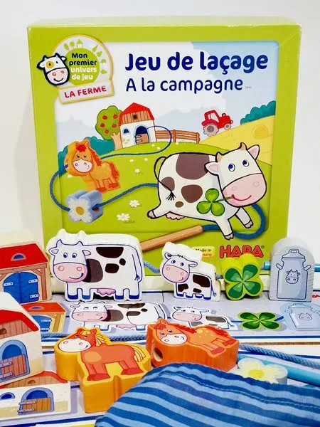 Jeu de laçage à la campagne HABA