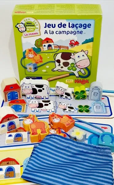 Jeu de laçage à la campagne HABA