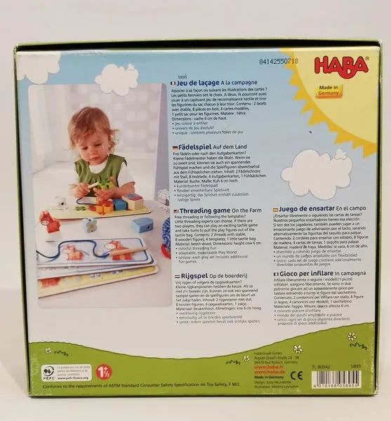 Jeu de laçage à la campagne HABA