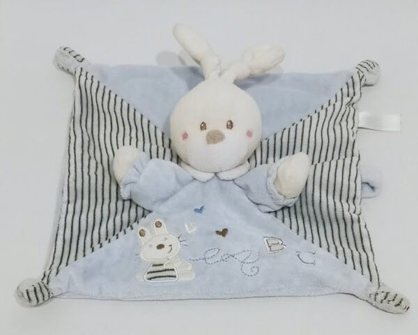 Doudou Lapin plat ABC Nicotoy
