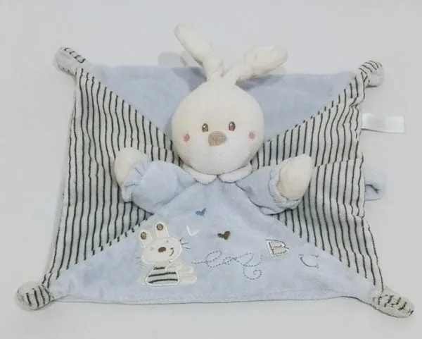 Doudou Lapin plat ABC Nicotoy