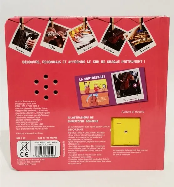 Les instruments de musique Auzou éveil