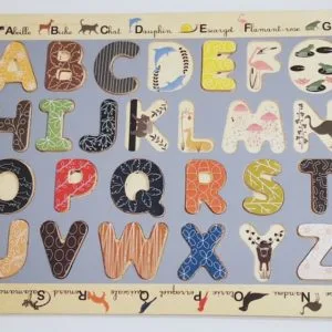 Puzzle en bois éducatif ABC Djeco