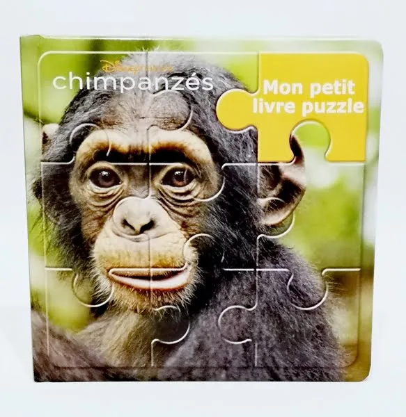 Chimpanzés Mon petit livre puzzle Hachette