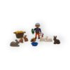 Enclos à lapins et enfant Playmobil 5123