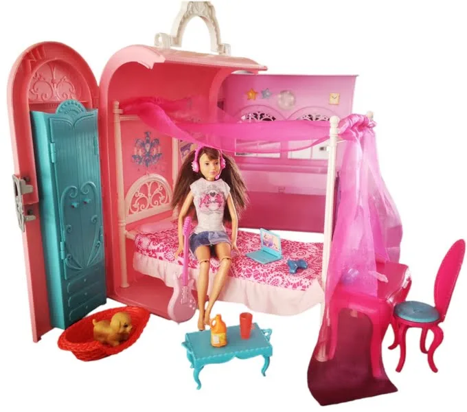 Chambre magique transportable Barbie