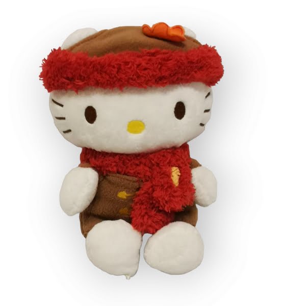 Peluche Hello Kitty tenue hivers - Peluche d'occasion Revaltoys