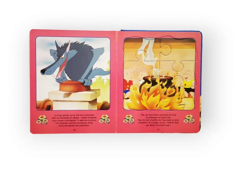 Les trois petits cochons 1 livre 6 puzzles