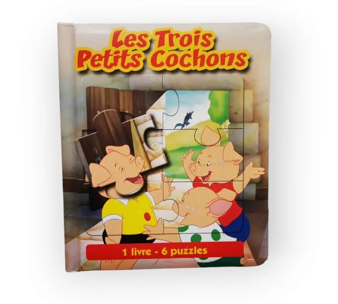 Les trois petits cochons 1 livre 6 puzzles