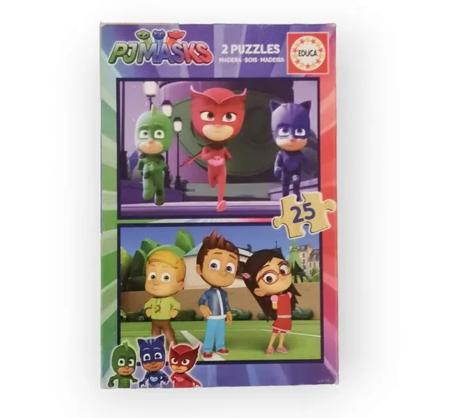 Puzzle en bois Pyjamasques (2x25 pièces)