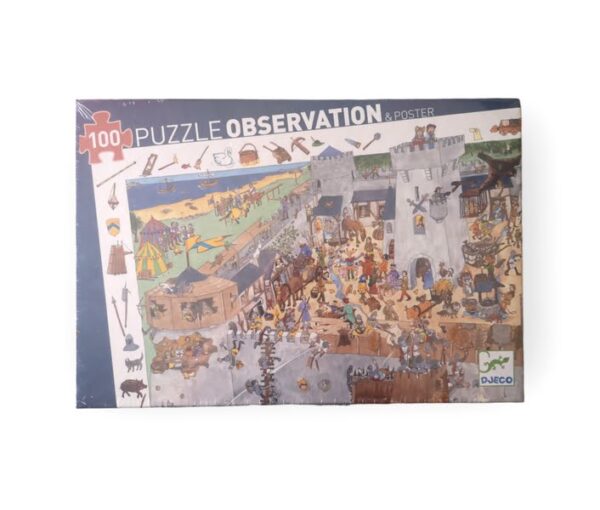 Puzzle observation Le château fort DJECO