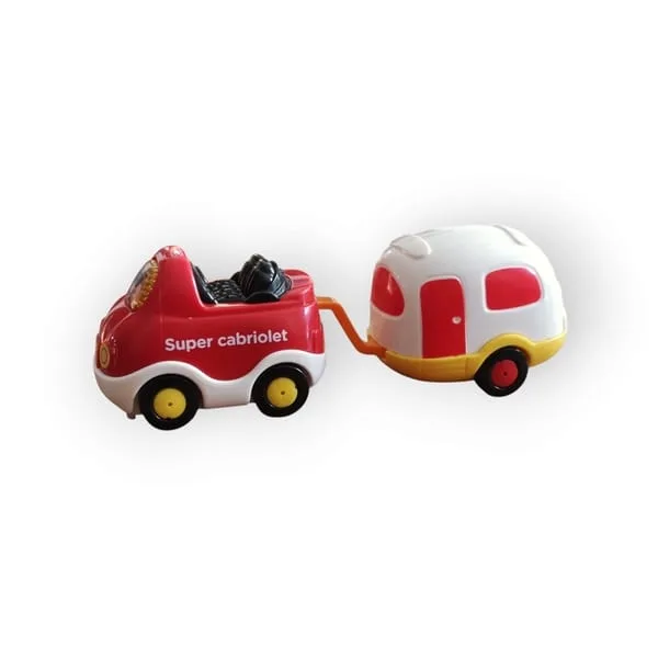 Véhicule Timothée super cabriolet et sa caravane Vtech