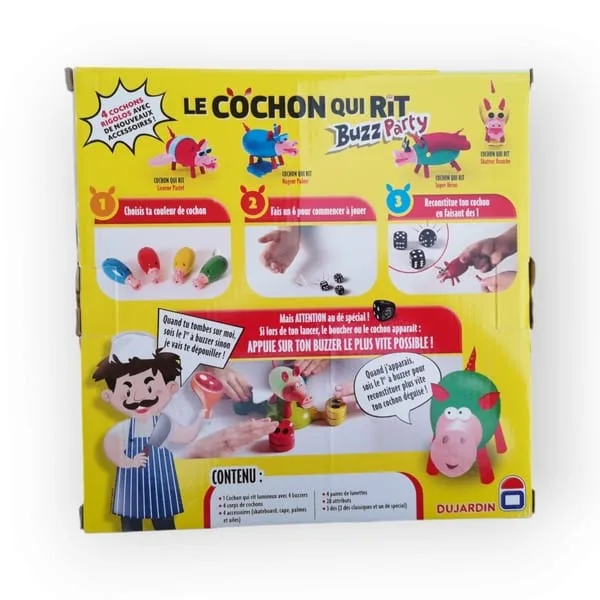 Le Cochon qui Rit Buzz Party Dujardin