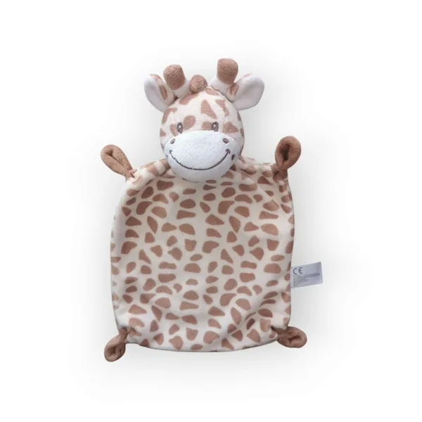 Doudou plat marionnette Girafe Nicotoy