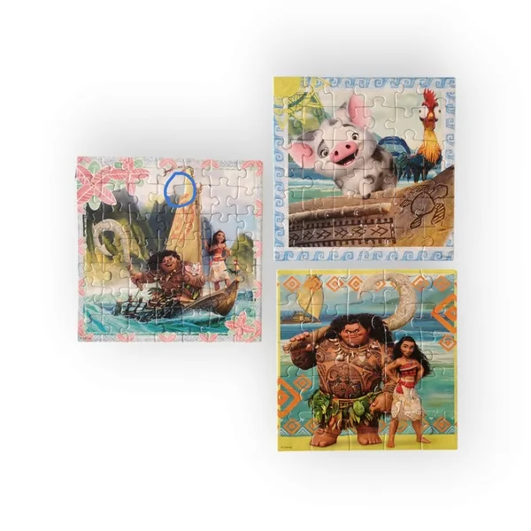 Coffret 3 Puzzles Memory Vaiana Ravensburger