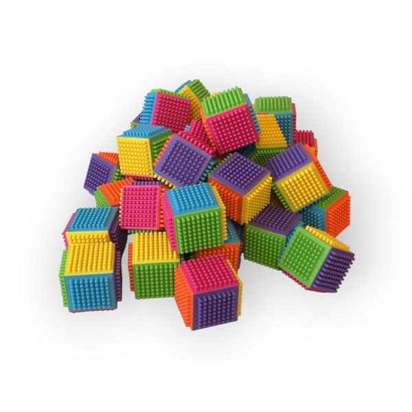 Fidl Bitz Bag Of Bitz - 320 Cubes En Mousse Autocollants - Créatif, Lavable, Pour Enfants Dès 3 Ans - Motricité Fine