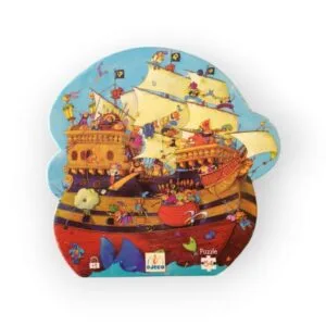 Puzzle silhouette Le bateau de Barberousse DJECO