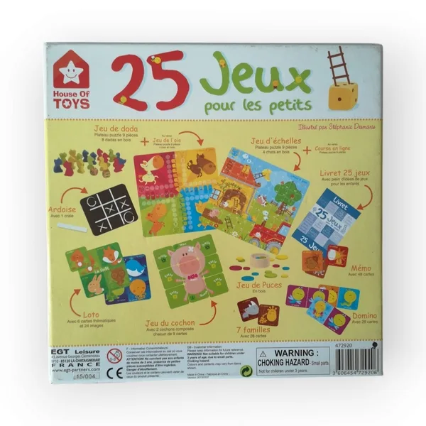 Coffret 25 jeux pour les petits House of Toys