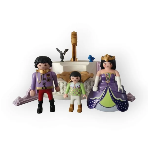 Famille Royale et fontaine Playmobil 