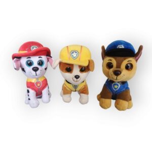 Lot de 3 peluches TY Pat’ Patrouille