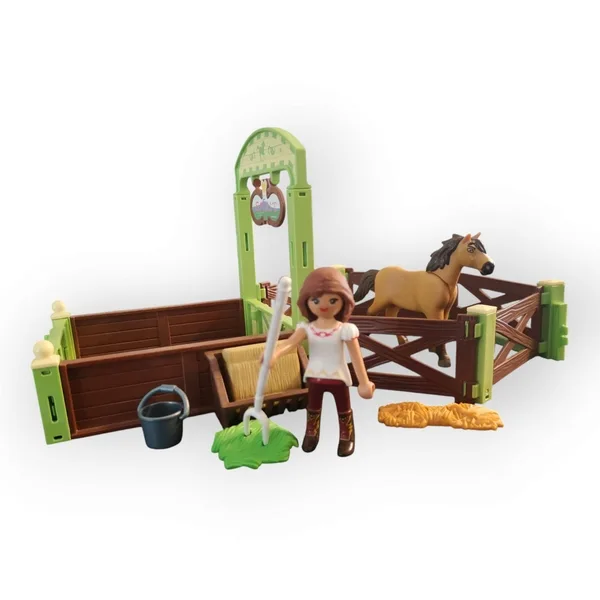 Lucky et Spirit avec box Playmobil 9478