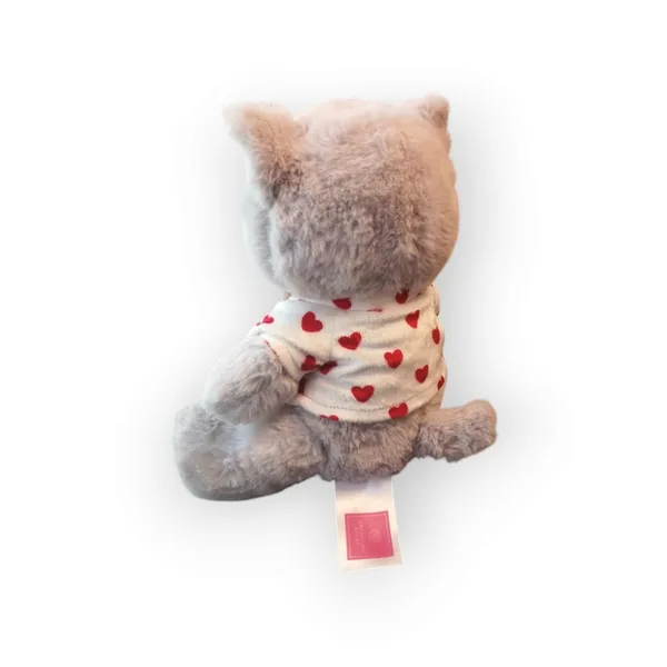 Peluche chat nez cœur Françoise Saget