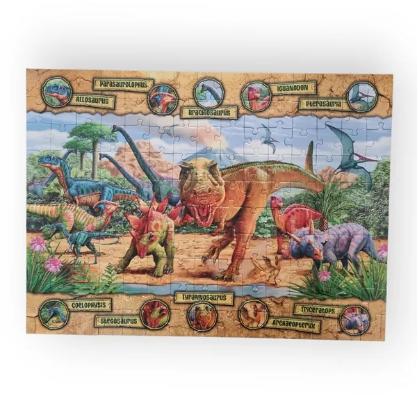 Puzzle Les espèces de dinosaures Nathan