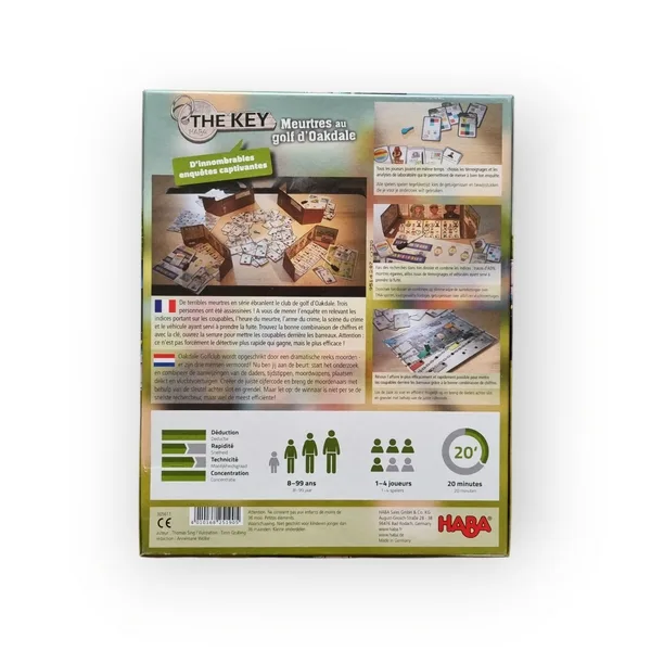 The Key Meurtres au golf d'Oakdale HABA