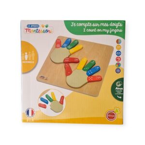 Je compte sur mes doigts Les apprentis Montessori Aloya