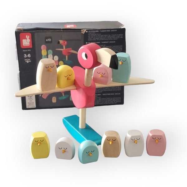 Jeu d’équilibre Flamant Rose Zigolos Janod
