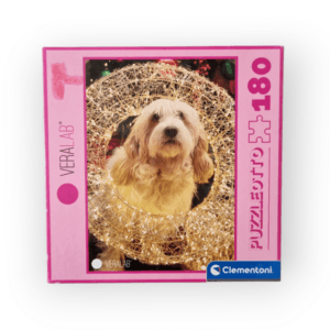 Puzzleotto Chien avec guirlande Clementoni