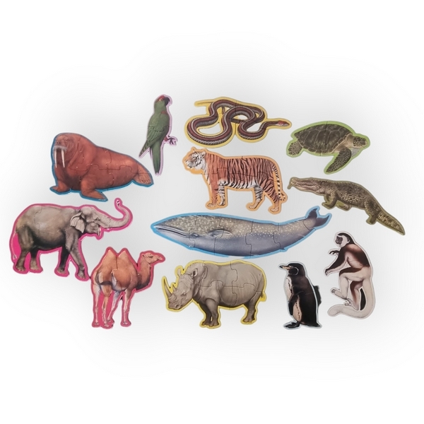 12 Puzzles en forme d'Animaux WWF
