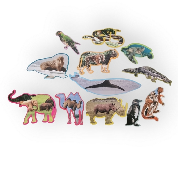 12 Puzzles en forme d'Animaux WWF