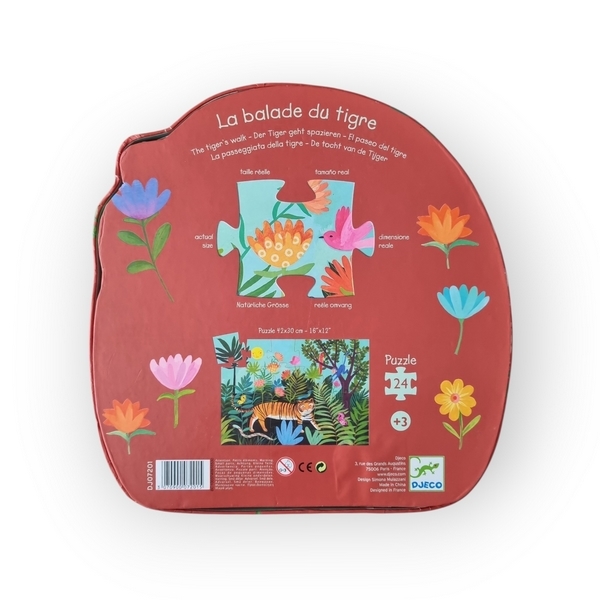 Puzzle silhouette La balade du tigre DJECO