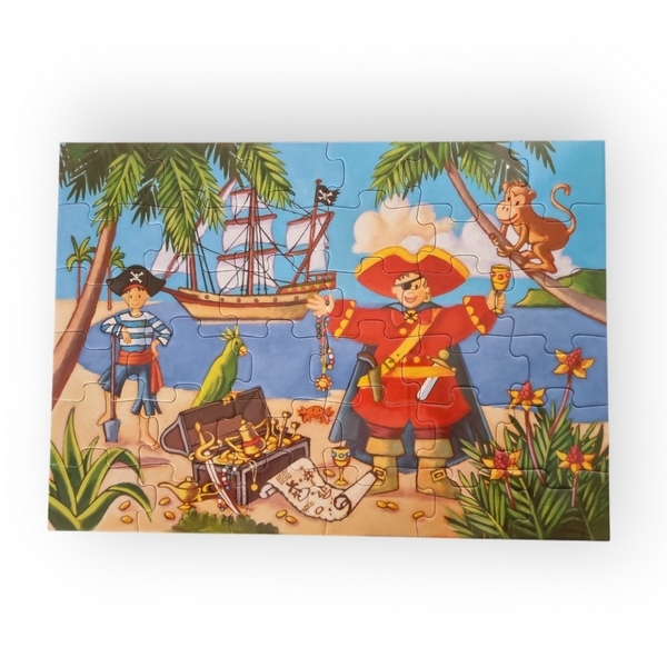 Puzzle silhouette Le pirate et son trésor DJECO
