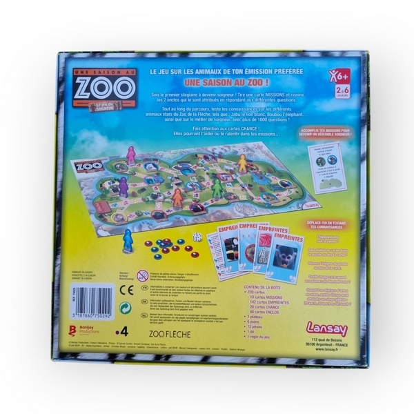 Une saison au zoo Jeu du soigneur Lansay