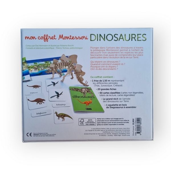 Mon coffret Montessori Dinosaures Nathan