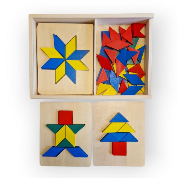 Jeu de tangram et de reconnaissance des formes Educabul Oxybul